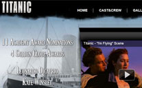 Titanic Movie Website